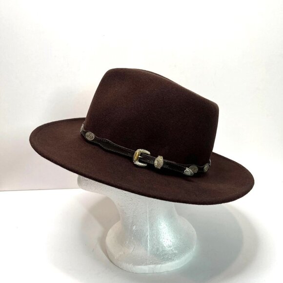 Pantropic Brown Lite Felt Packable Water Repellent Hat Size M women Fedora - Picture 2 of 11